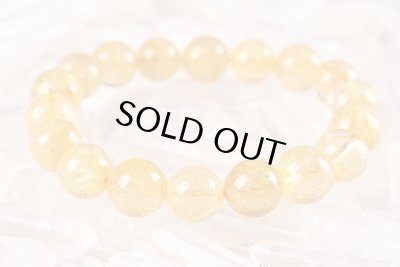 画像5: 高品質ゴールデンルチルクォーツブレスレット☆11mm〜11.5mm◇