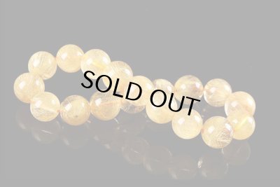 画像4: 高品質ゴールデンルチルクォーツブレスレット☆11mm〜11.5mm◇