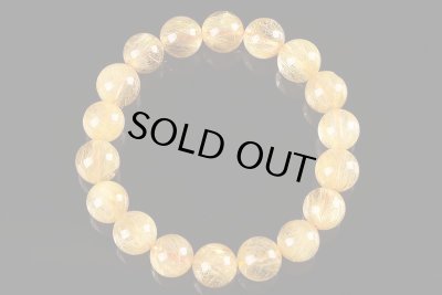 画像3: 高品質ゴールデンルチルクォーツブレスレット☆11mm〜11.5mm◇