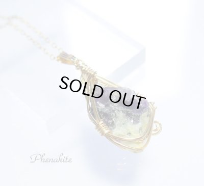画像8: 高波動共生（フローライト）フェナカイトペンダントトップ(B)◇ 