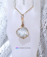 高波動フェナカイト統合のグリッド巻き®ペンダントトップ高品質◇証明書付き＊（Ａ）