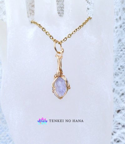 画像1: 第三の目を開き能力を開花する希少なブルーヘルデライト統合のグリッド巻き®ペンダントトップ◇（B）