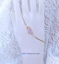 （レア）国産雨塚山紫水晶ブレスレット◇（Ａ）