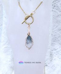 慈悲と再生の石＊ブルーターラクォーツ統合のグリッド巻き®ネックレス◇(Ａ")