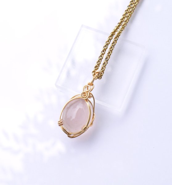 画像4: 高品質ローズクォーツペンダントトップ◇（Ａ）30%OFF!!6800円→4760円 (4)