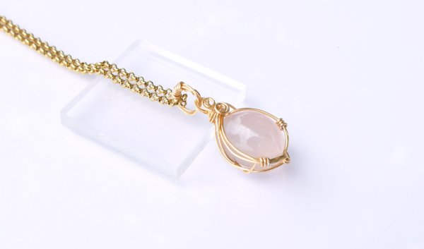 画像3: 高品質ローズクォーツペンダントトップ◇（Ａ）30%OFF!!6800円→4760円 (3)