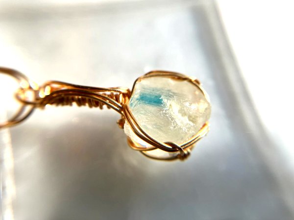 画像6: 現物を目にするだけで幸運といわれるユークレース統合のグリッド巻き®ペンダントトップ☆(Ｙ) (6)