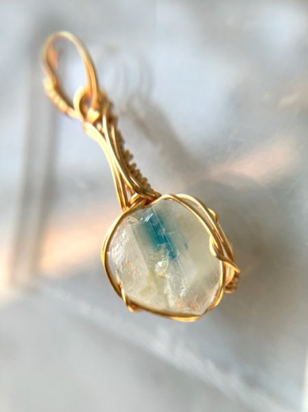 画像3: 現物を目にするだけで幸運といわれるユークレース統合のグリッド巻き®ペンダントトップ☆(Ｙ) (3)