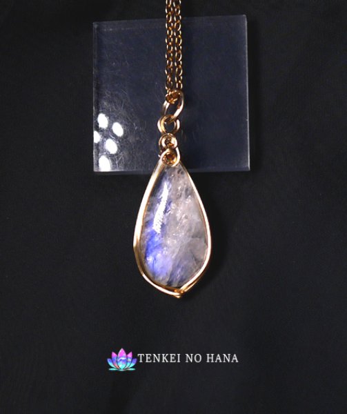 画像1: 高品質ブルームーンストーンペンダントトツプ◇ (1)