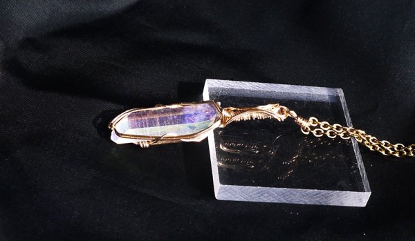 画像11: オーラに輝きを与えるエンジェルオーラ統合のグリッド巻き®ペンダントトップ◇(H) (11)