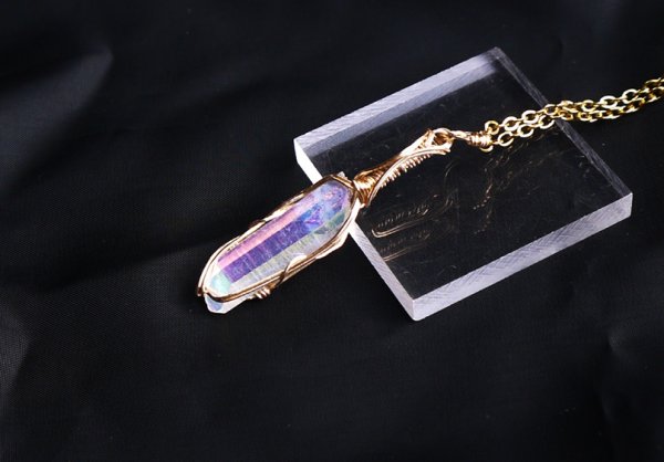 画像8: オーラに輝きを与えるエンジェルオーラ統合のグリッド巻き®ペンダントトップ◇(H) (8)