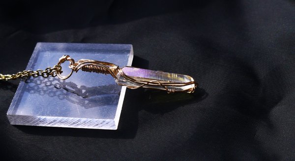 画像6: オーラに輝きを与えるエンジェルオーラ統合のグリッド巻き®ペンダントトップ◇(H) (6)