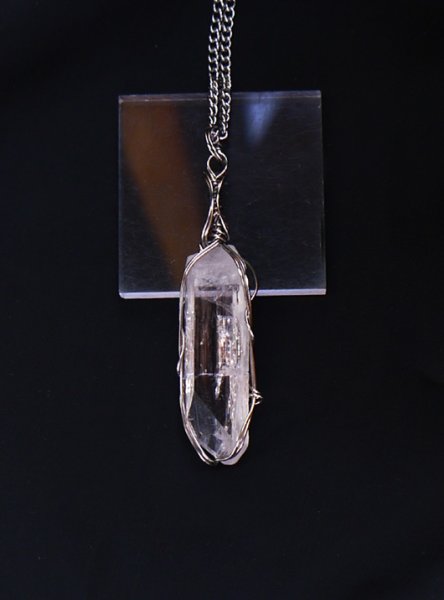 画像5: 天使のハーモニーを奏でる高品質ダンビュライト統合のグリッド巻き®ペンダントトップ◇（F） (5)