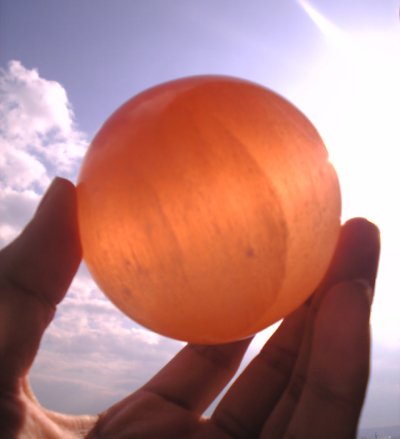 画像1: オレンジセレナイトボール
